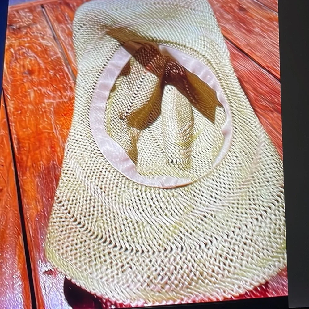 Straw Vintage Cowboy Hat embellished